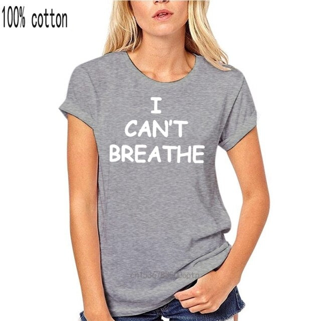 men tops t-shirt awesome cotton I cant breathe loose big fat  plus size t shirts