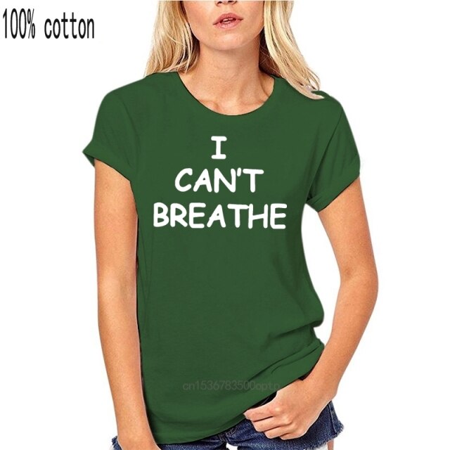 men tops t-shirt awesome cotton I cant breathe loose big fat  plus size t shirts