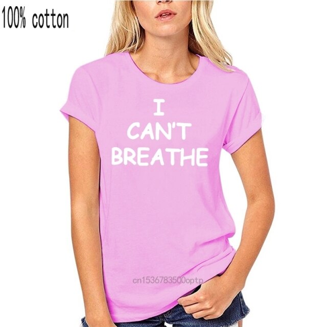 men tops t-shirt awesome cotton I cant breathe loose big fat  plus size t shirts