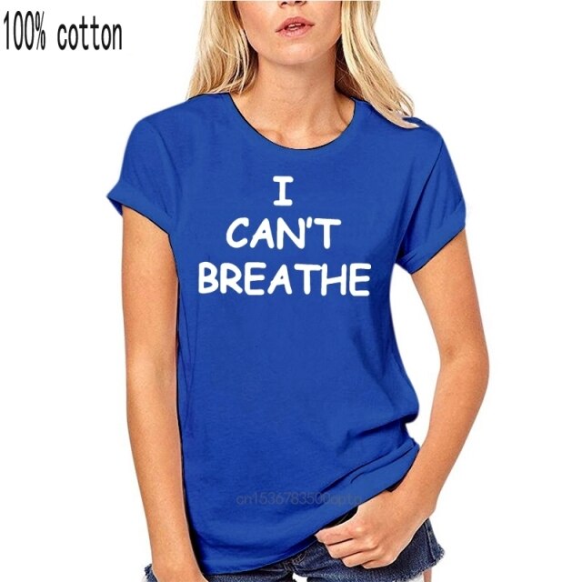 men tops t-shirt awesome cotton I cant breathe loose big fat  plus size t shirts