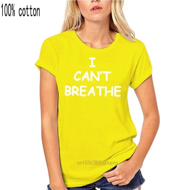 men tops t-shirt awesome cotton I cant breathe loose big fat  plus size t shirts