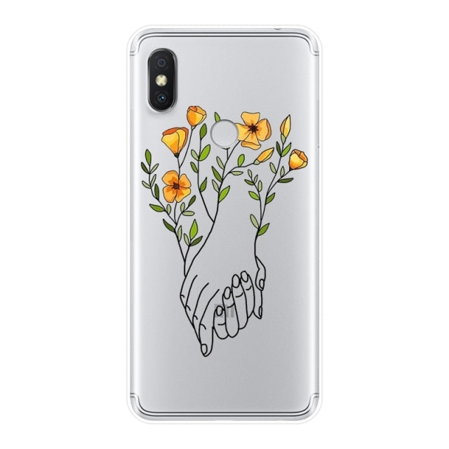 For Xiaomi Redmi S2 4A 5A 6A 5 Plus Lite Pocophone F1 Redmi Note 4 4X 5 5A 6 Pro Prime Phone Case Silicone Aesthetic Back Cover