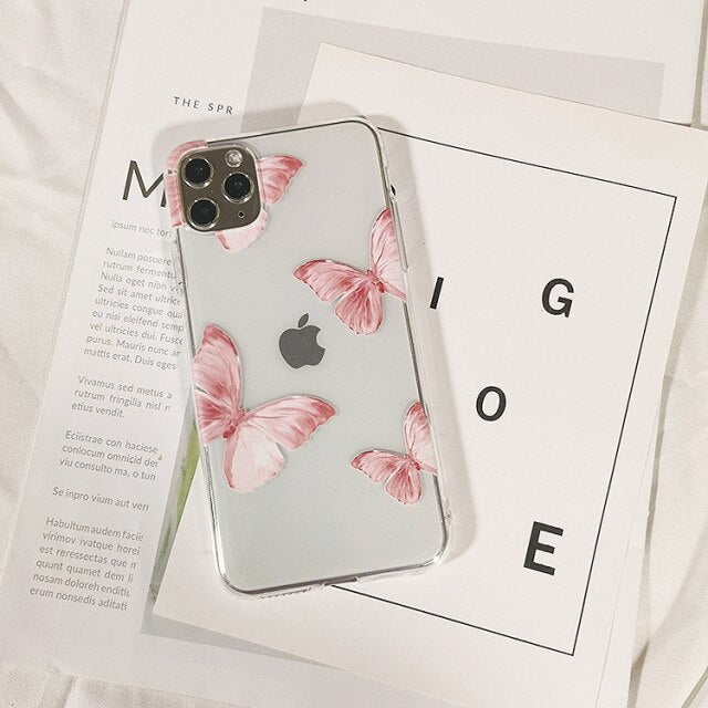 Girl Butterfly Phone Case For Samsung Galaxy A5 A7 2017 A6 A8 2018 A10 A20 A30 A20E A30S A40 A50 A70 A51 A71 Silicone Back Cover