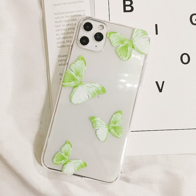 Girl Butterfly Phone Case For Samsung Galaxy A5 A7 2017 A6 A8 2018 A10 A20 A30 A20E A30S A40 A50 A70 A51 A71 Silicone Back Cover