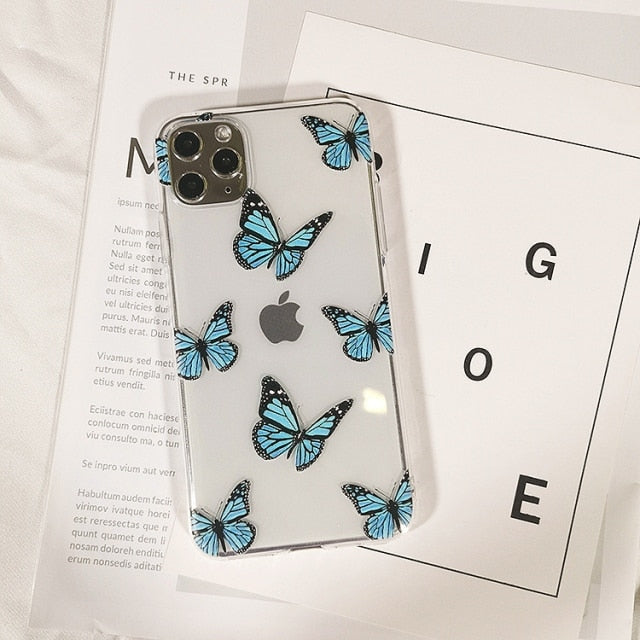 Girl Butterfly Phone Case For Samsung Galaxy A5 A7 2017 A6 A8 2018 A10 A20 A30 A20E A30S A40 A50 A70 A51 A71 Silicone Back Cover