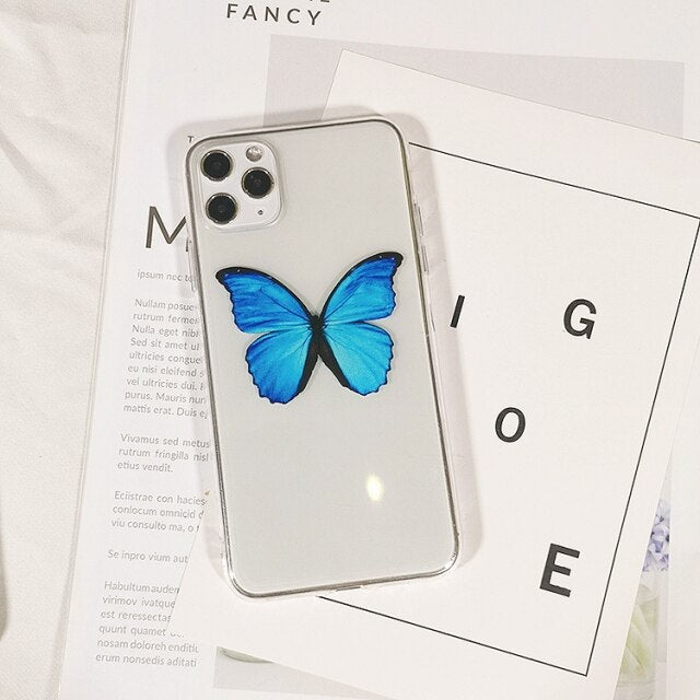 Girl Butterfly Phone Case For Samsung Galaxy A5 A7 2017 A6 A8 2018 A10 A20 A30 A20E A30S A40 A50 A70 A51 A71 Silicone Back Cover