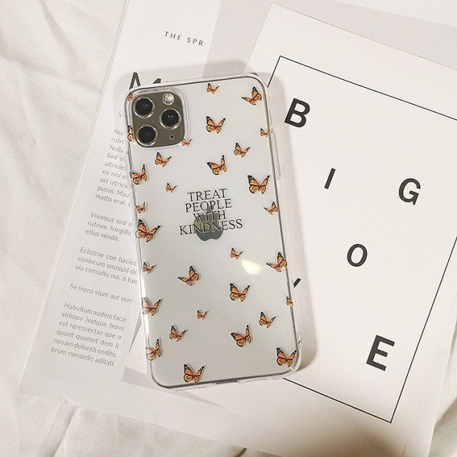 Girl Butterfly Phone Case For Samsung Galaxy A5 A7 2017 A6 A8 2018 A10 A20 A30 A20E A30S A40 A50 A70 A51 A71 Silicone Back Cover