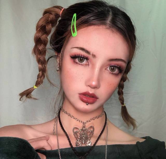 Kpop Harajuku Goth Hollow Butterfly Cross Long Tassel Punk Clavicle Chain Choker Necklace For Women Egirl Street Fashion Jewelry