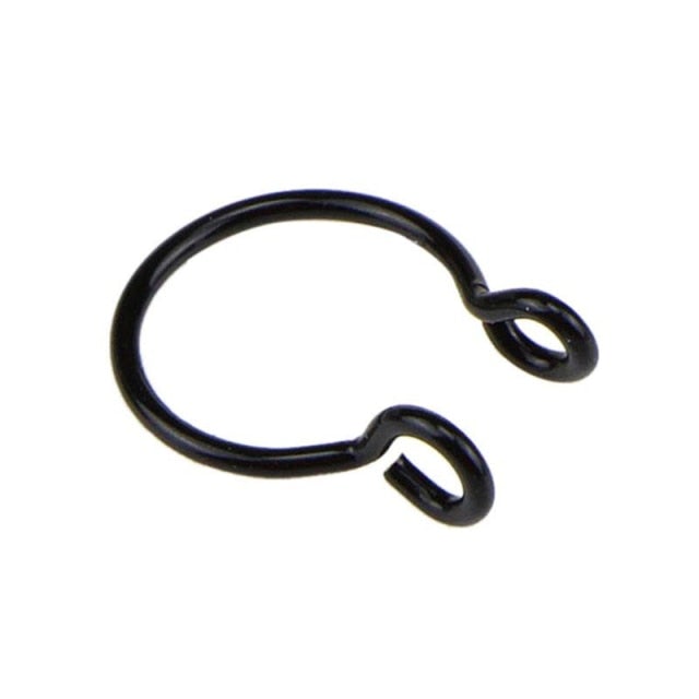 Fake Septum Nose Hoop Rings Stainless Steel Faux Lip Ear Nose Septum Ring Non Piercing Clip On Nose Hoop Rings Body Piercing