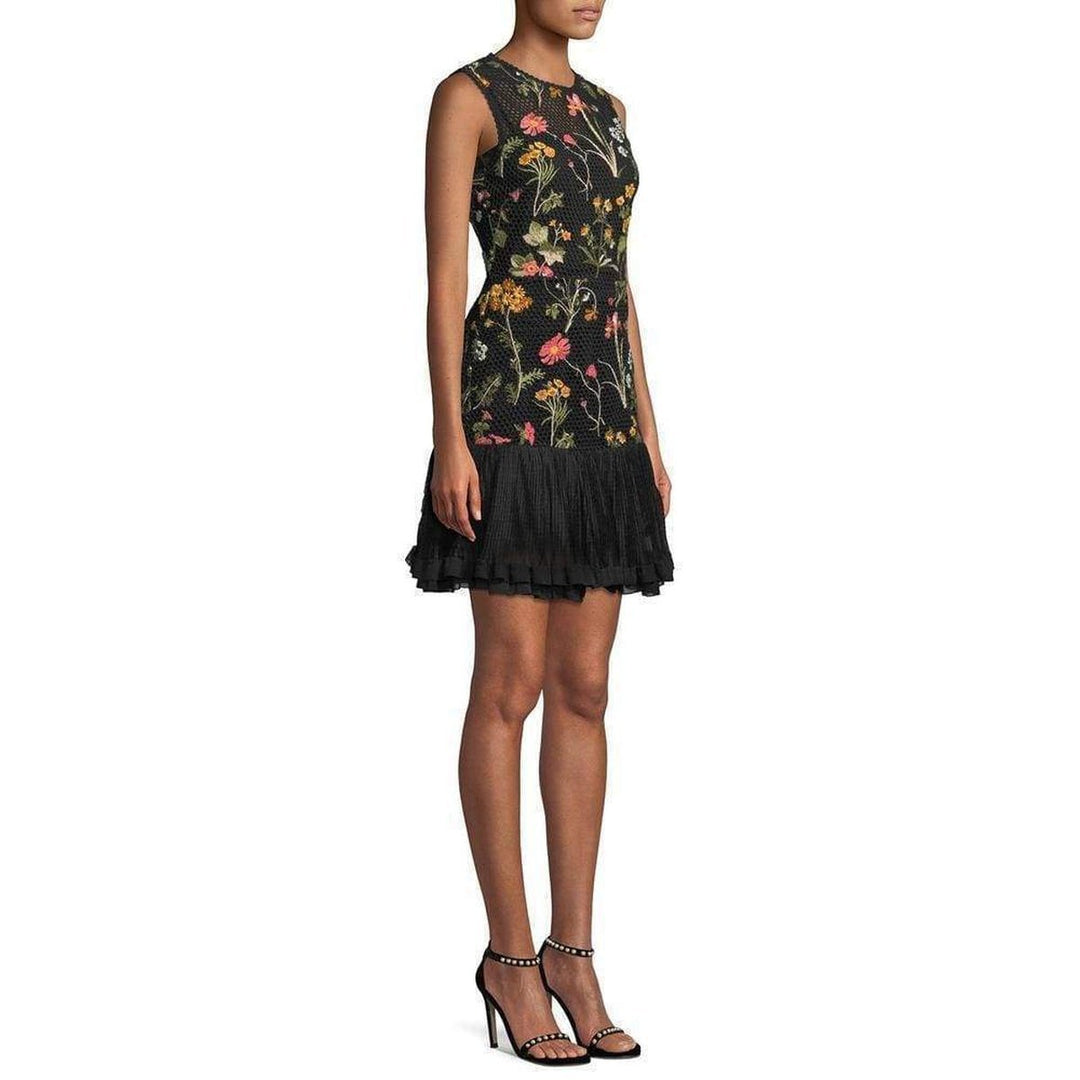 Embroidered Flower Lace Dress