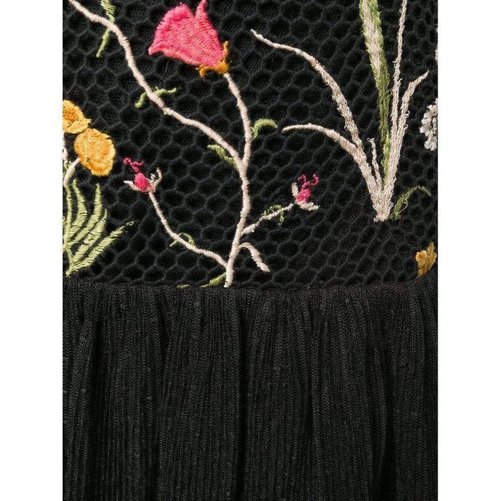 Embroidered Flower Lace Dress