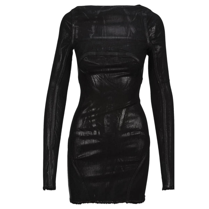 Rick Owens-Open-back Mini Cotton Dress - Runway Catalog