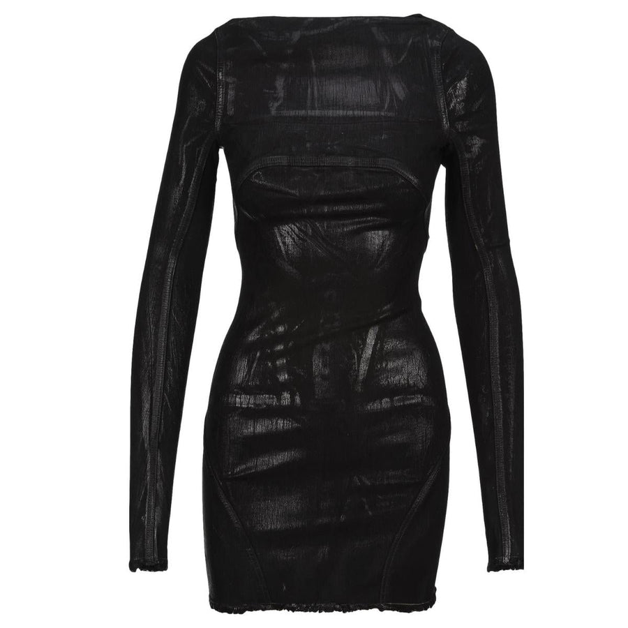 Rick Owens-Open-back Mini Cotton Dress - Runway Catalog