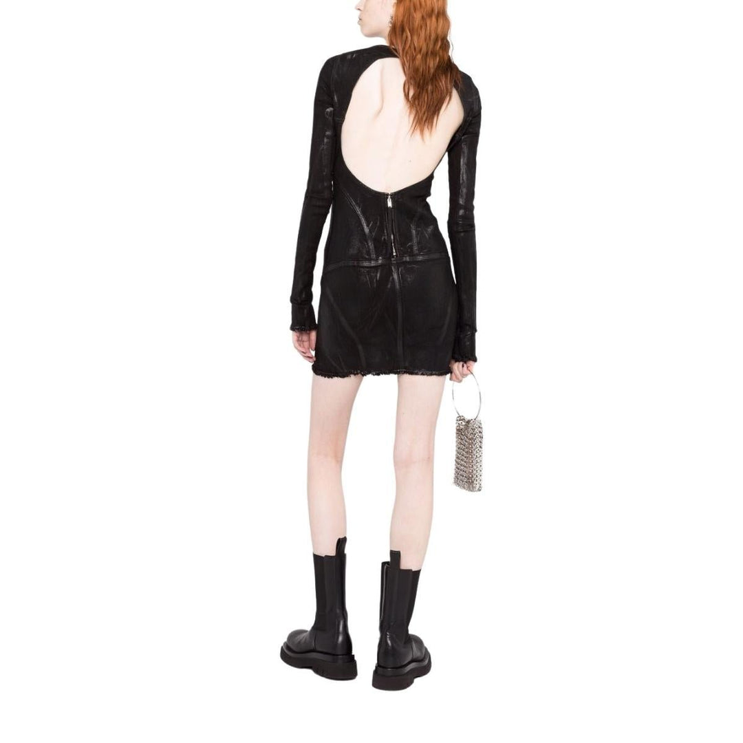 Open-back Mini Cotton Dress