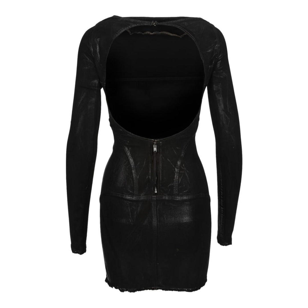 Open-back Mini Cotton Dress