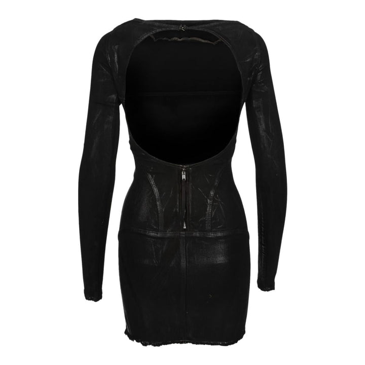 Open-back Mini Cotton Dress