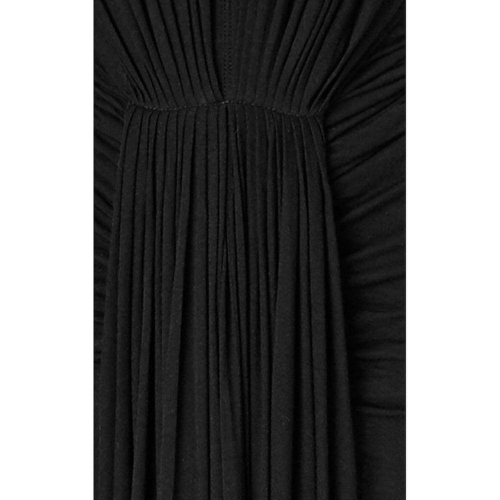 Draped Stretch Silk Maxi Dress