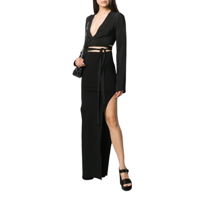 Side Slit Pull-on Skirt