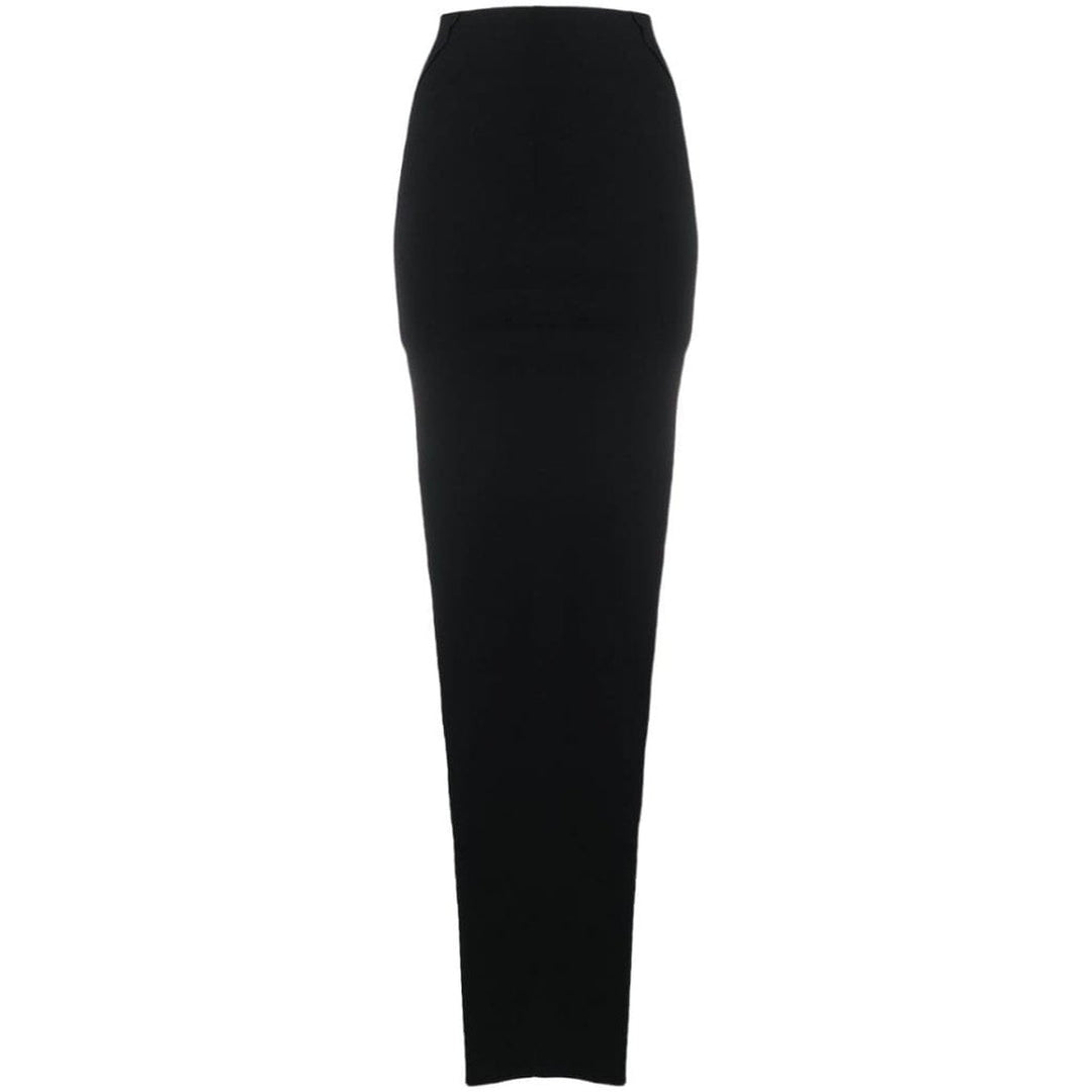 Rick Owens-Side Slit Pull-on Skirt - Runway Catalog