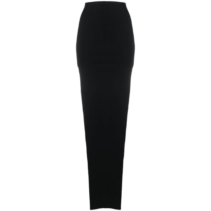 Rick Owens-Side Slit Pull-on Skirt - Runway Catalog