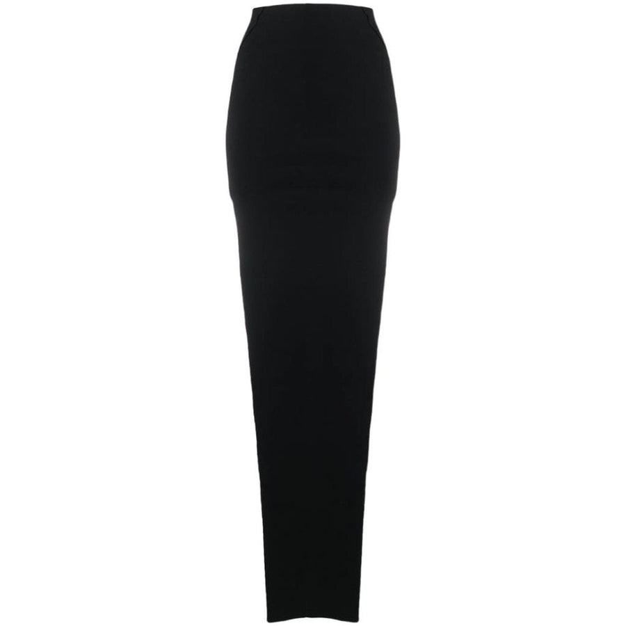 Rick Owens-Side Slit Pull-on Skirt - Runway Catalog