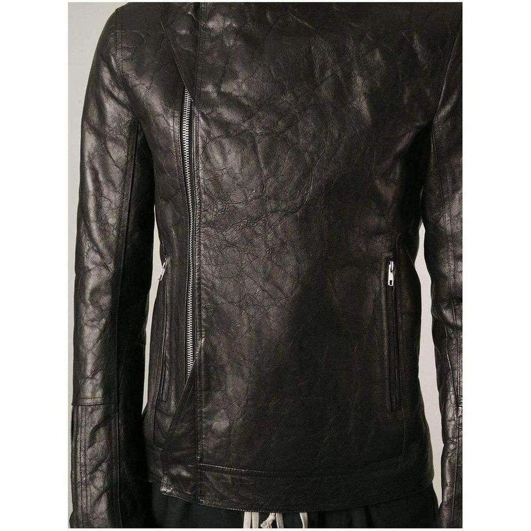 Vicious Textured Leather Biker Jacket