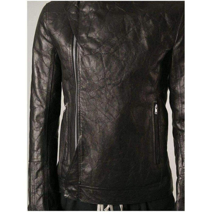 Vicious Textured Leather Biker Jacket