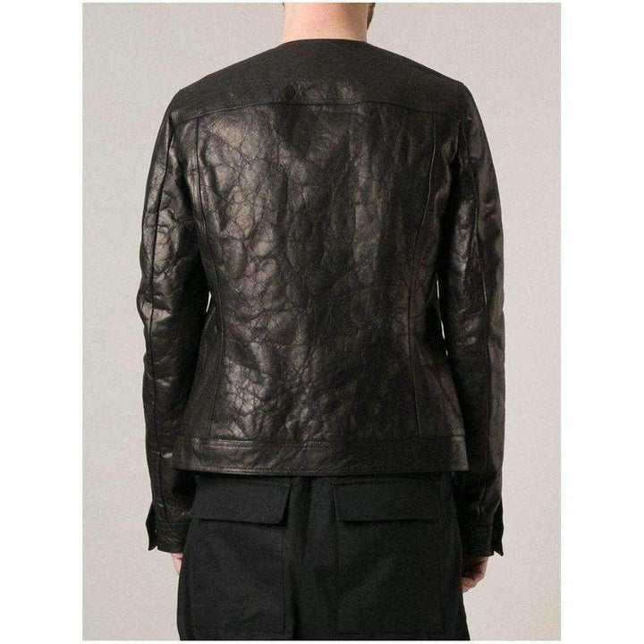 Vicious Textured Leather Biker Jacket