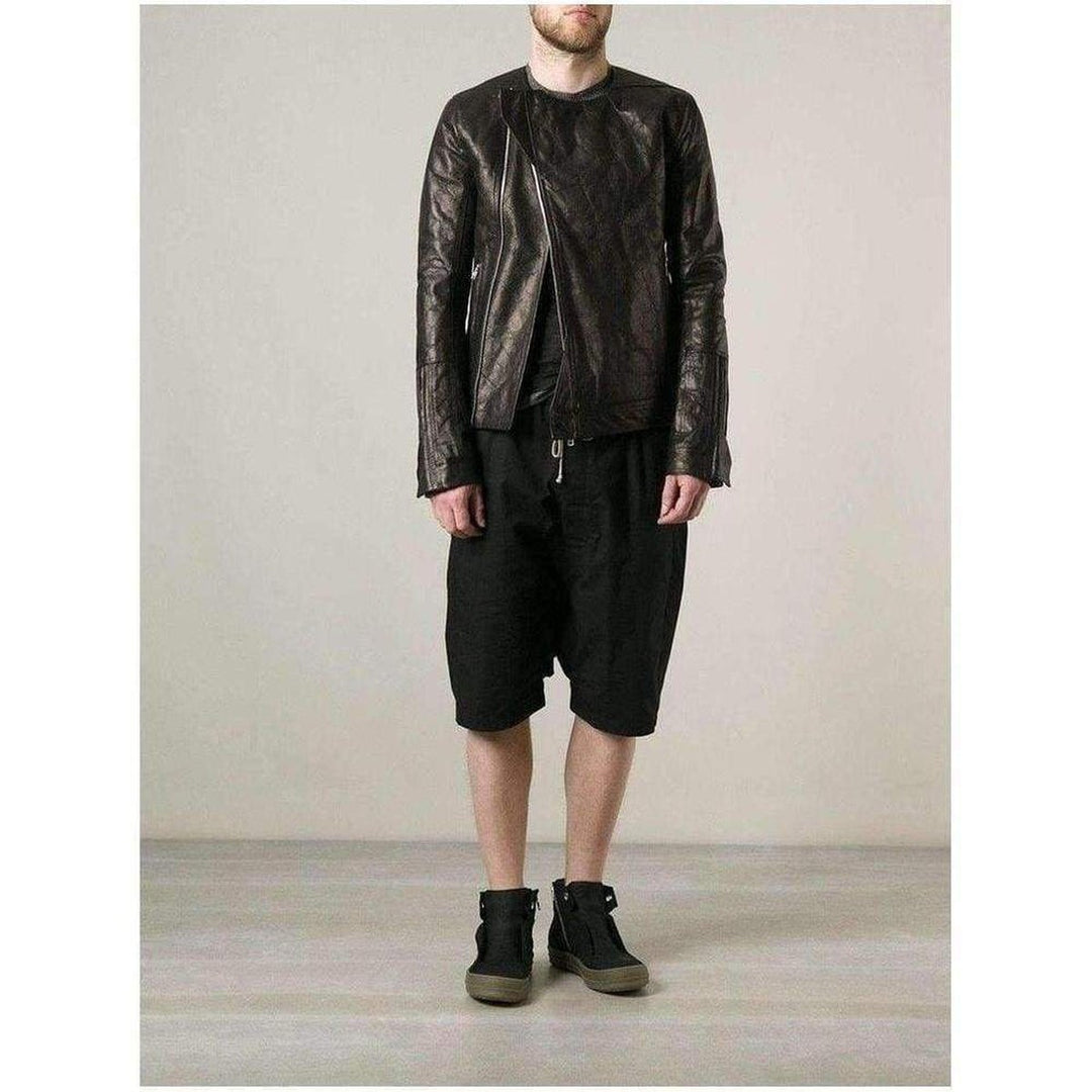 Vicious Textured Leather Biker Jacket