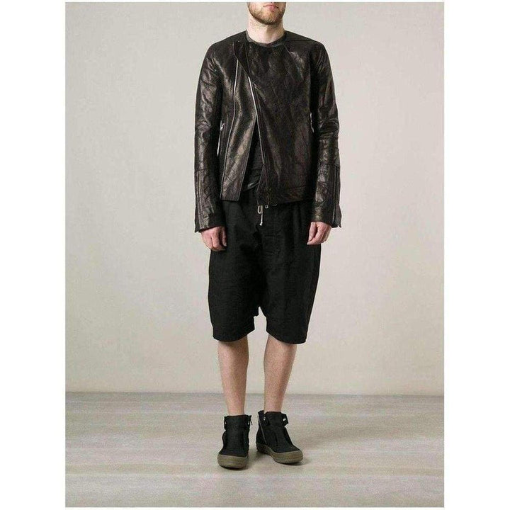 Vicious Textured Leather Biker Jacket