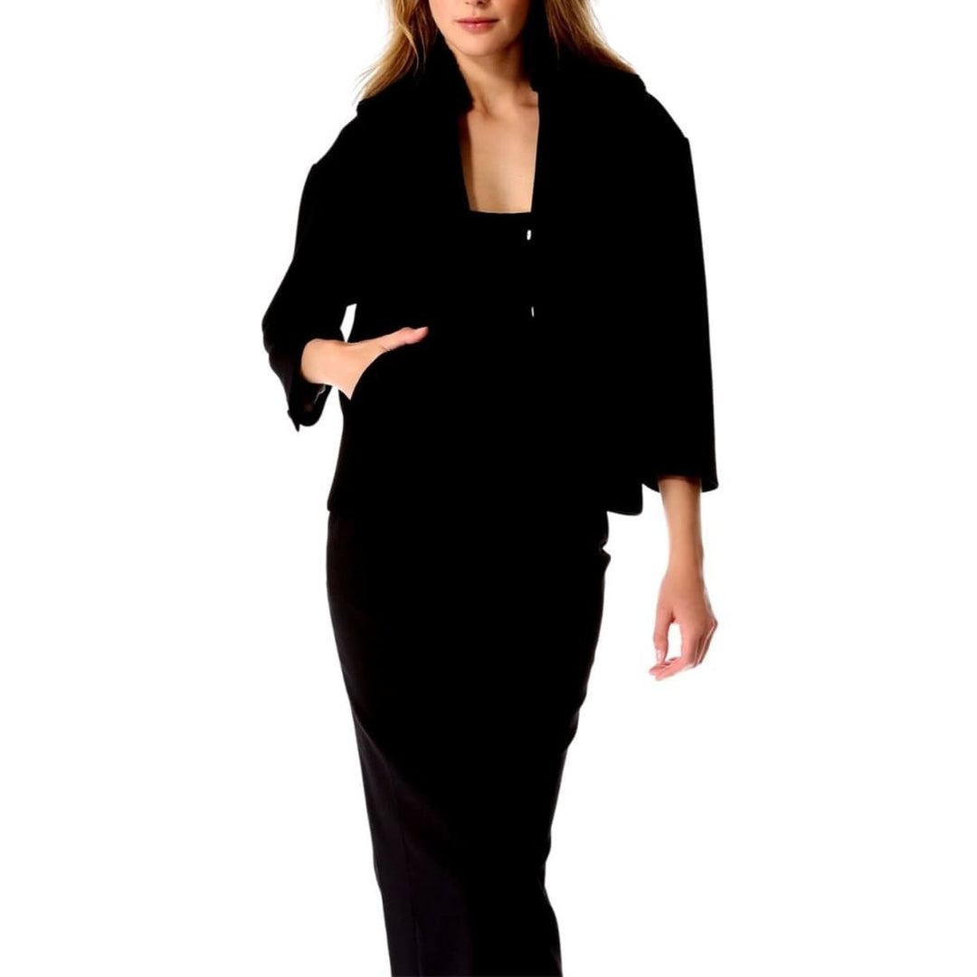 Black Fur Astrakan Collar Jacket
