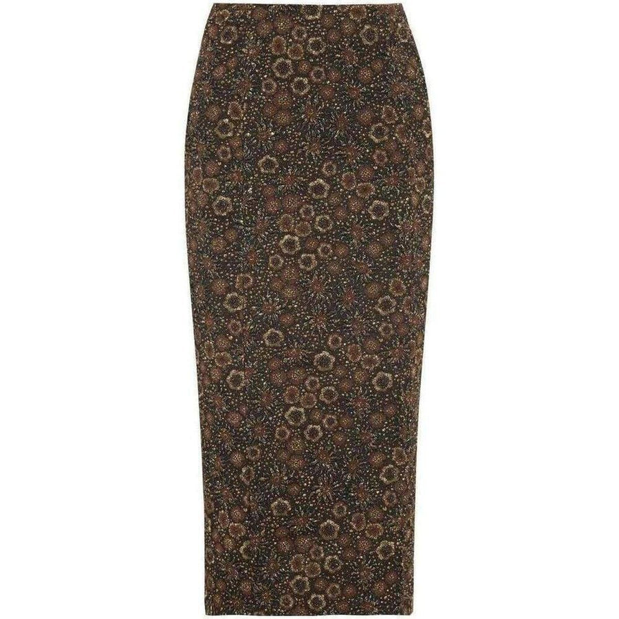 Rochas-Floral Jacquard Pencil Skirt - Runway Catalog