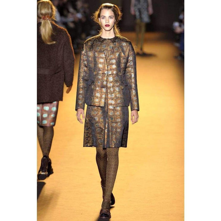 Printed Organdy Finished Dress