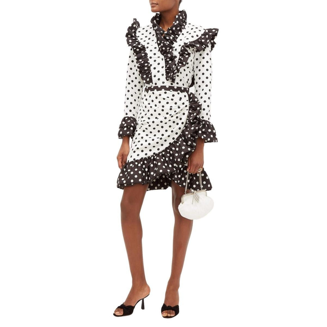 Ruffled polka-dot skirt