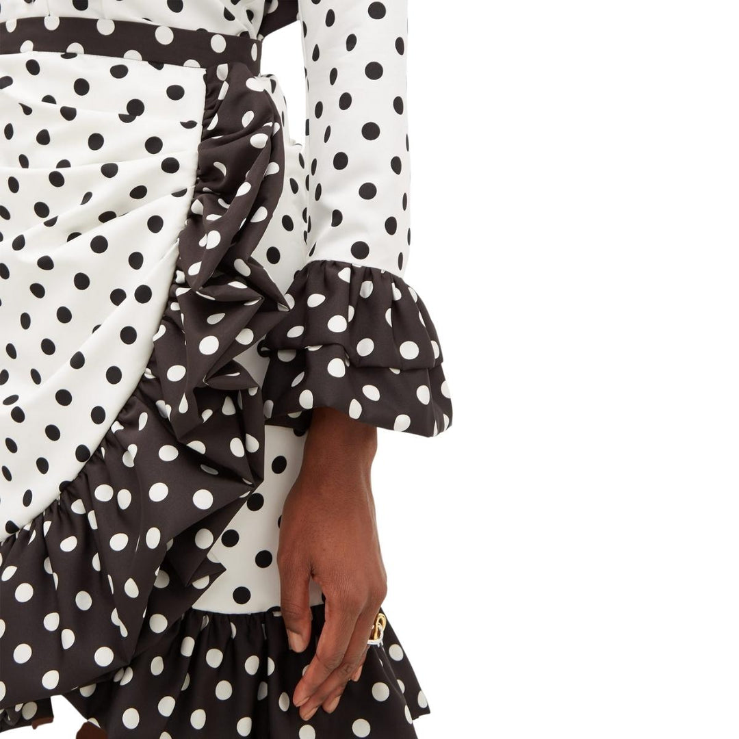 Ruffled polka-dot skirt
