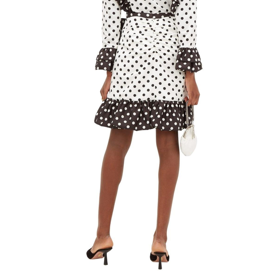 Ruffled polka-dot skirt