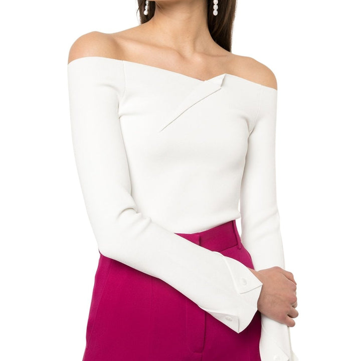 Angeles Off-the-shoulder Ponte Top
