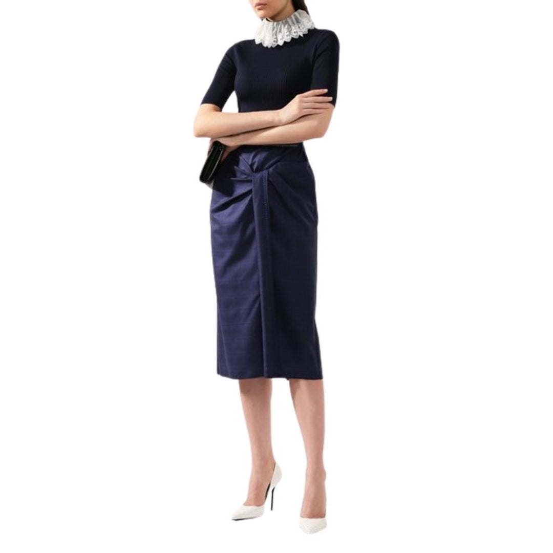 Aura Stretch-crêpe Pencil Skirt
