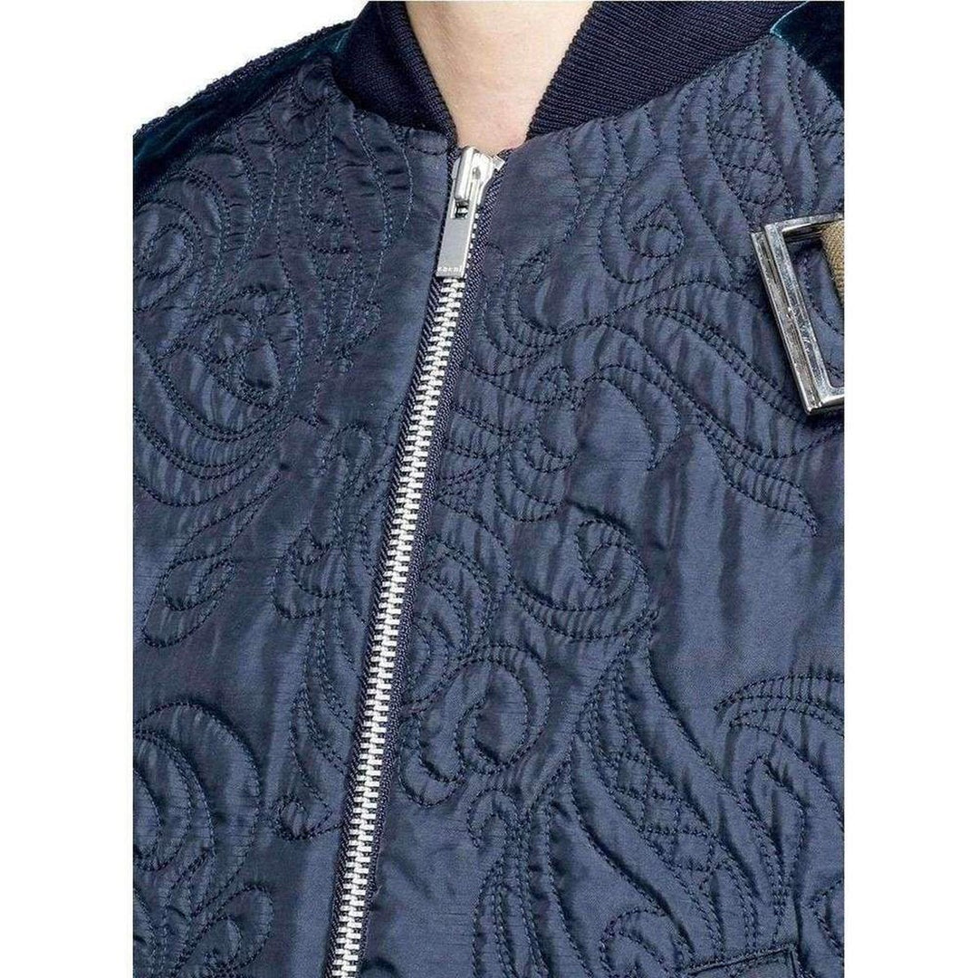 Calligraphy Embroidered Bomber Jacket