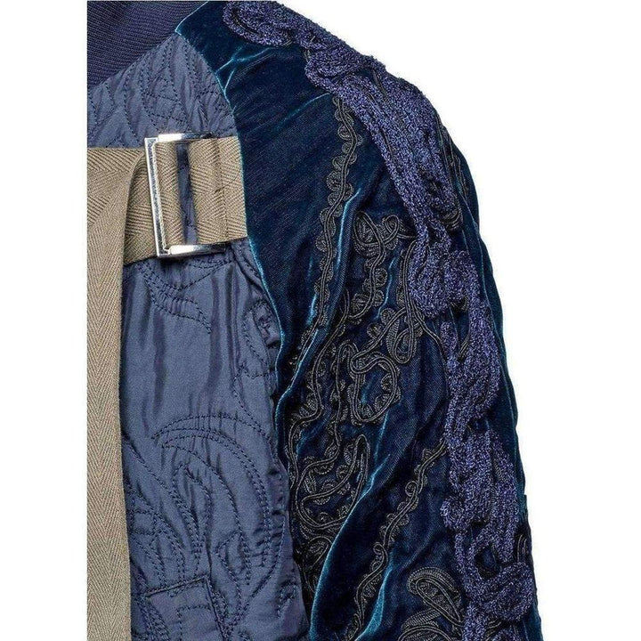 Calligraphy Embroidered Bomber Jacket
