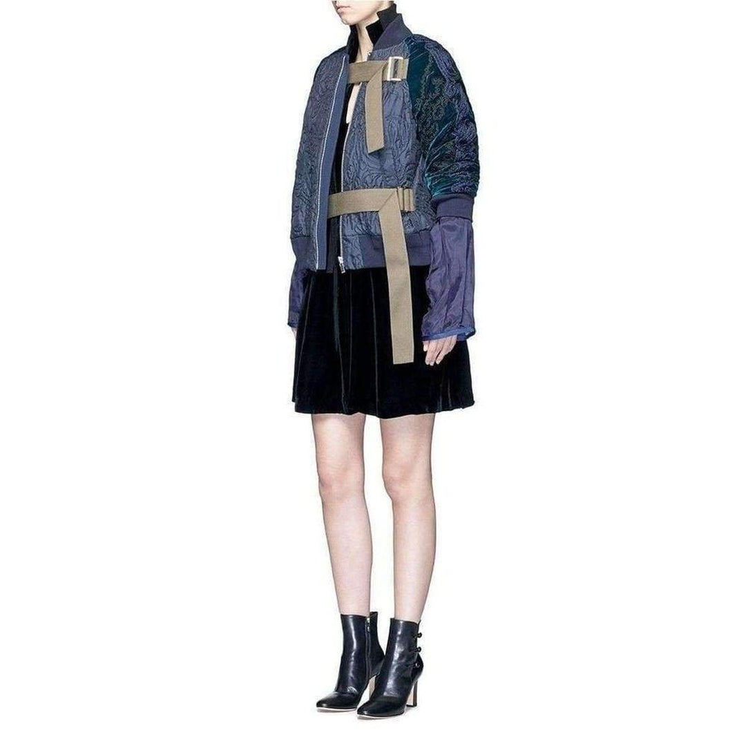 Calligraphy Embroidered Bomber Jacket