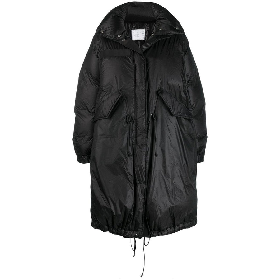 Sacai-High Neck Padded Parka - Runway Catalog