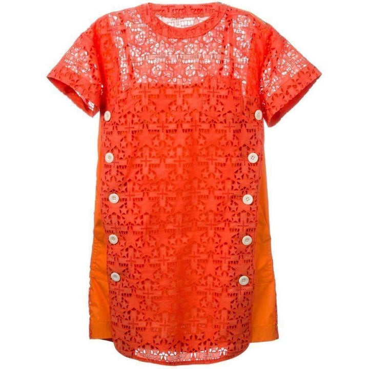 Sacai-Lace Trim Sangallo Dress - Runway Catalog