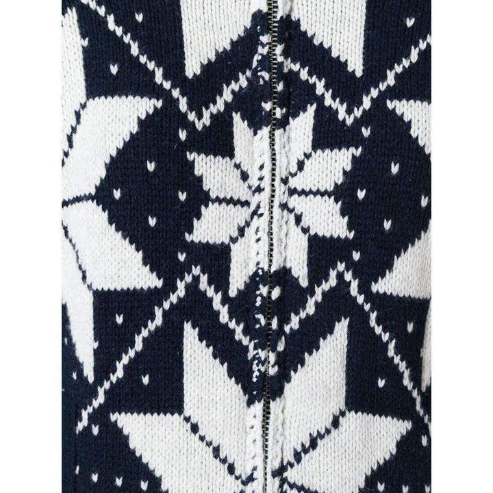 Luck Jacquard Long Cardigan Coat