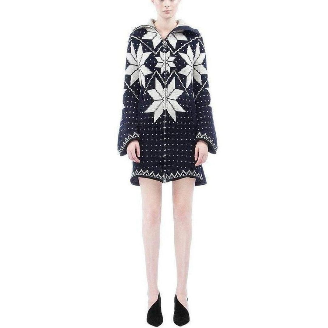Luck Jacquard Long Cardigan Coat
