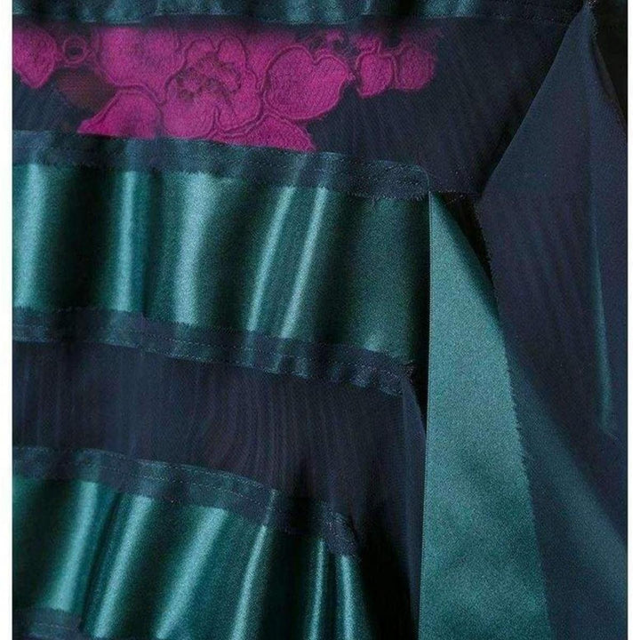 Transparent Stripe Panel Dress