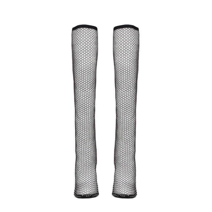 68 Boots in Mesh with Rhinestones