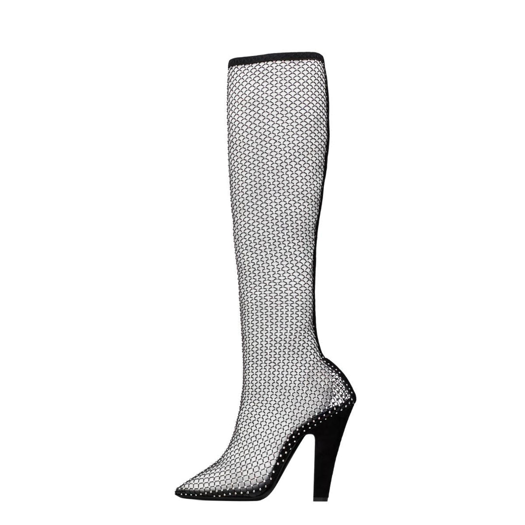 68 Boots in Mesh with Rhinestones