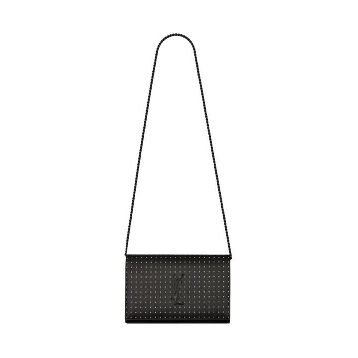 Saint Laurent Kate Monogram Grain De Poudre Black Leather Crossbody 377829