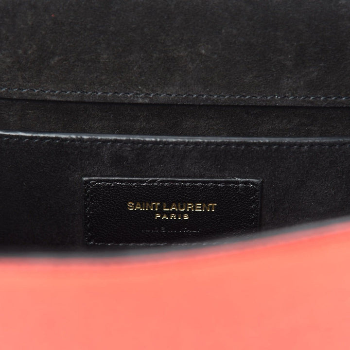 Saint Laurent Kate Monogramme Red Metallic Leather Crossbody Bag 469390